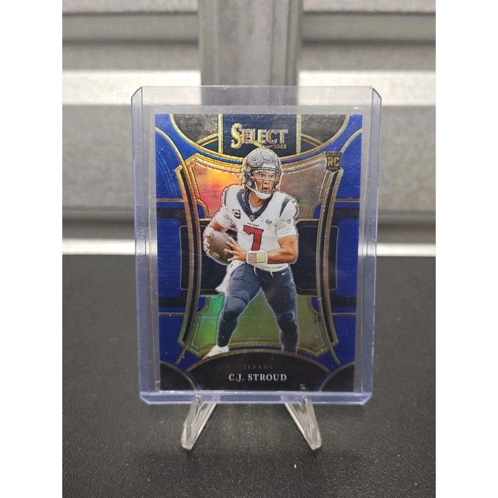 2023 Panini Select C.J. Stroud Suite Level Blue Prizm /99 RC #438 Houston Texans